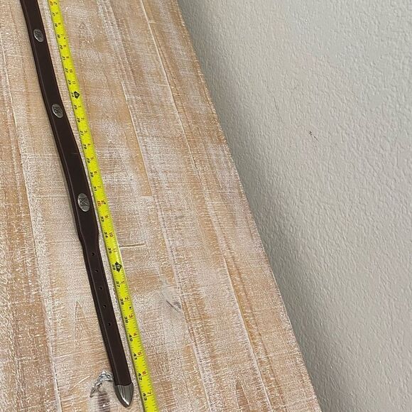 Men’s Brown Embellished Golf Detail Belt - Picture 3 of 3